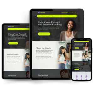 Life Coach Canva Website Template Tracia Creative