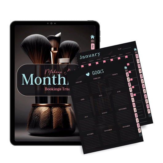 Makeup Artist Monthly Digital Tracker