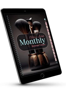 Makeup Artist Monthly Digital Tracker