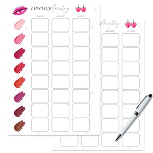 Printable Lipstick Inventory Printable Tracia Creative   