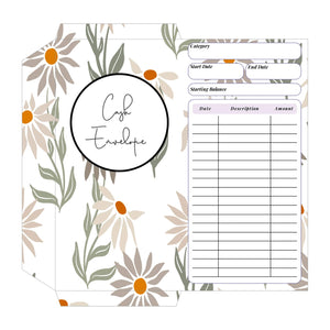 Printable Petals Cash Envelope Printable Tracia Creative   