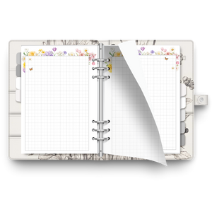 Instant Access Spring Notes Page with Floral Design