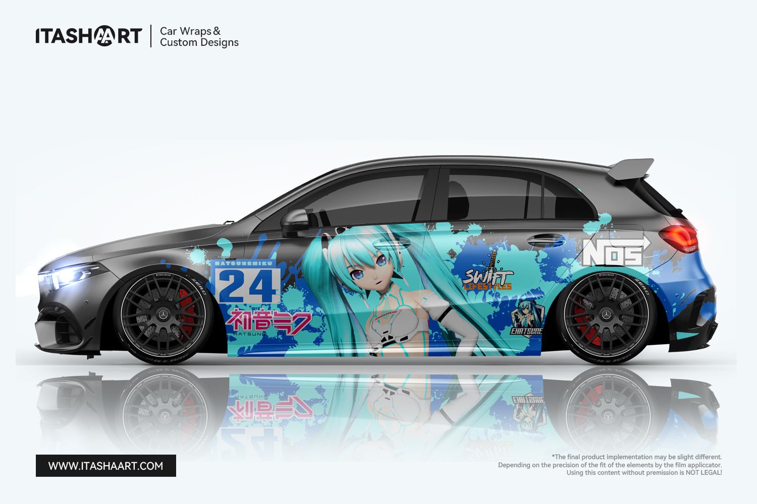 Anime Car Hood Wrap Decal Vinyl Sticker Full Color Graphic Fit Any Car  Sword  eBay