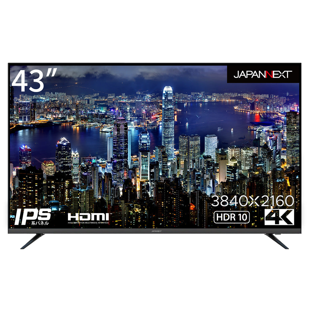 43インチ 大型液晶ディスプレイ 4K HDR PCモニター JN-IPS4300TUHDR