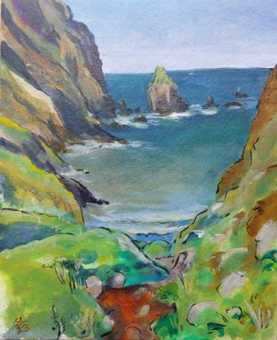 Pembrokeshire coast painting