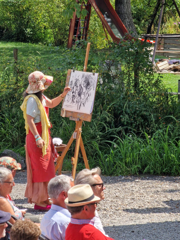 live painting at concert