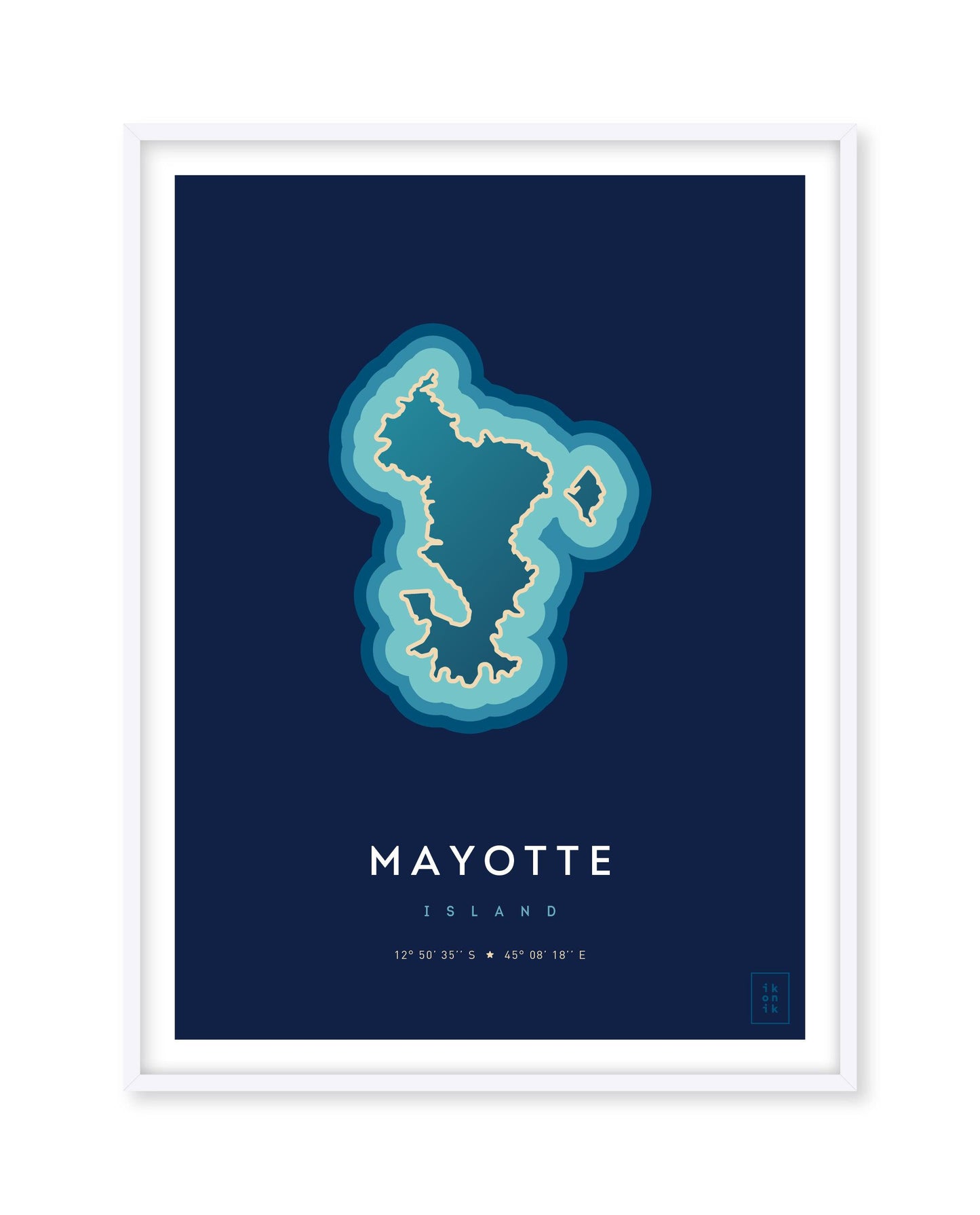 Affiche de l'île de Mayotte