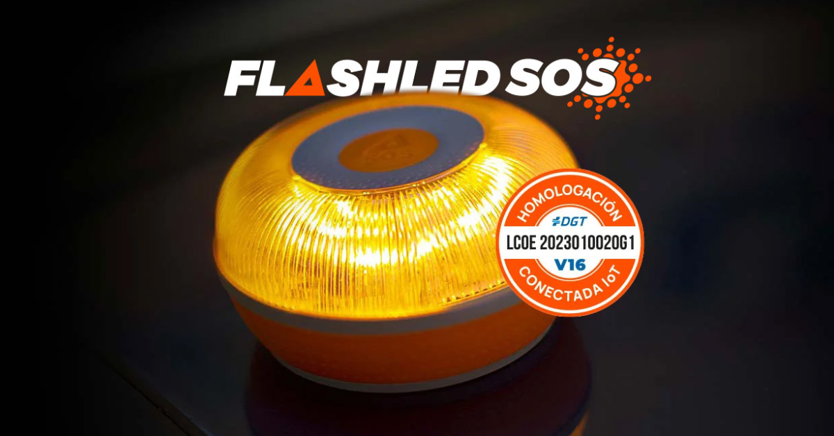 FlashLED SOS Baliza V16 IoT con Geolocalización Conectada a Telefónica Sin  Coste de conexión + App gratuita SoS Alert