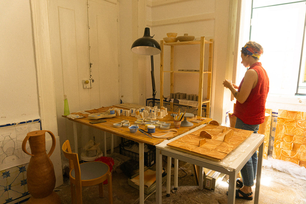 L'atelier de céramique à Lisbonne Portugal