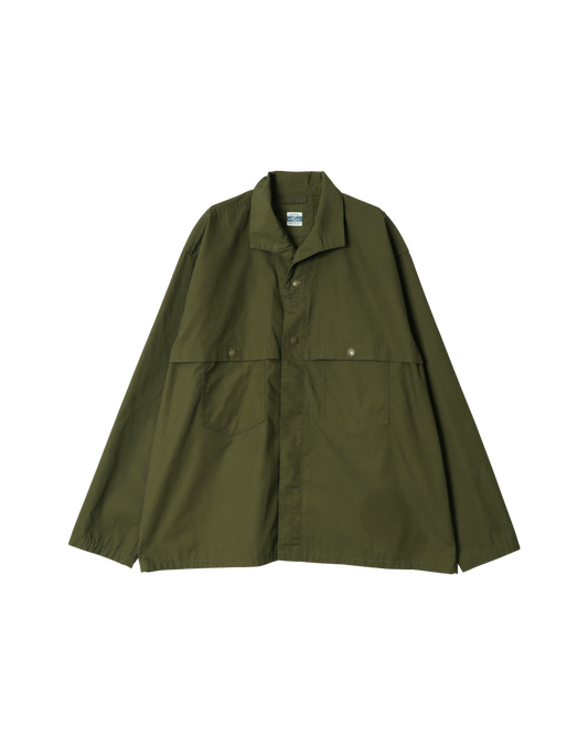Cotton/Polyester Plain Hooded Coat – ARMY TWILL