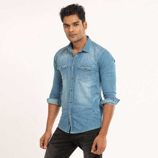 Light Blue Denim Shirt