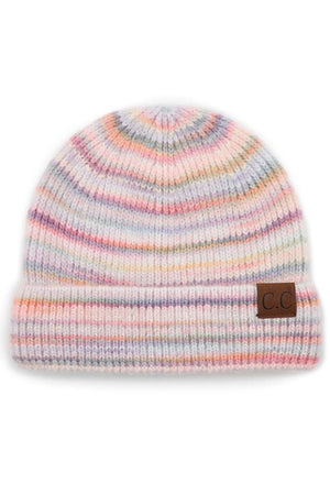 C.C Stripe Beanies - Ruby Shade