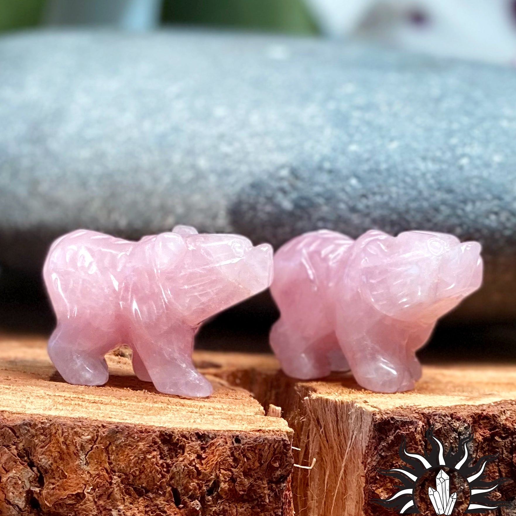 Rose Quartz Bear