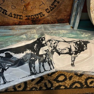 Cow Pillow Cases - Buckaroo Boutique - Slow Cow Pillow Cover