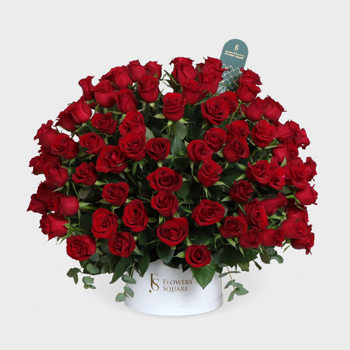 150 Red Roses Box