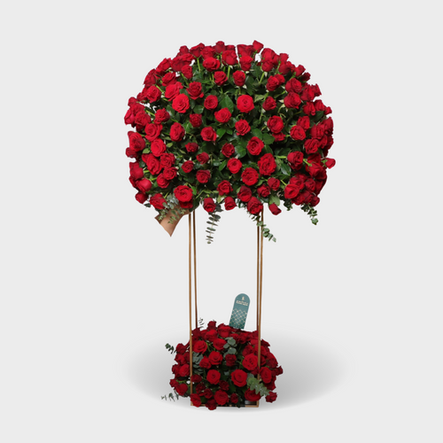 365 Red Roses Flower Stand