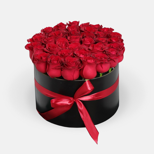 Valentine Red Roses Box