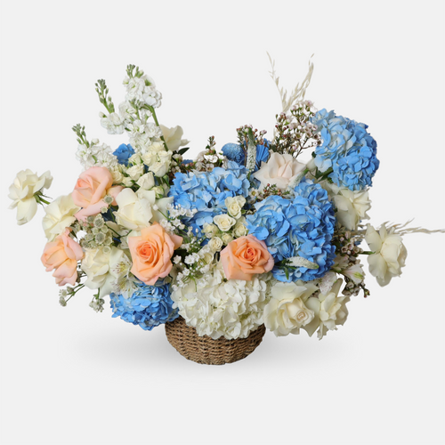 Hydrangea Mix Flower Basket