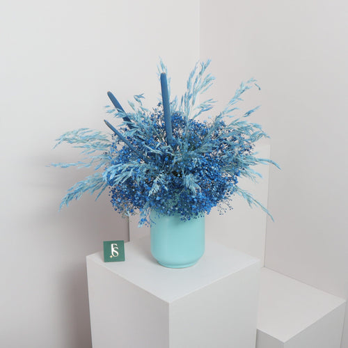 Blue Spring Flower Vase