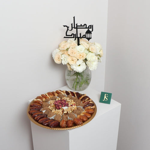 Lite Flower Vase and Dates Tray 1 Kg