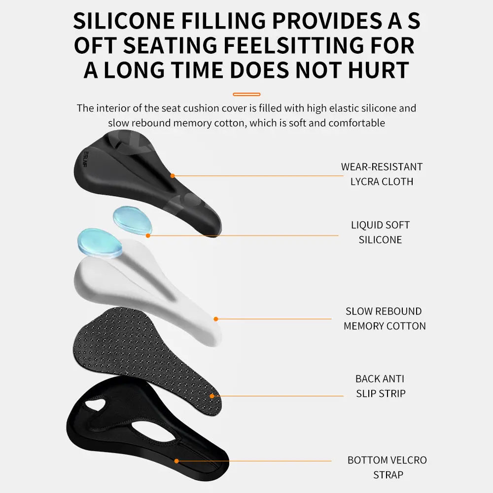 ESLNF Gel Soft Bike Saddle Cover – Comfortable & Durable - Image 6