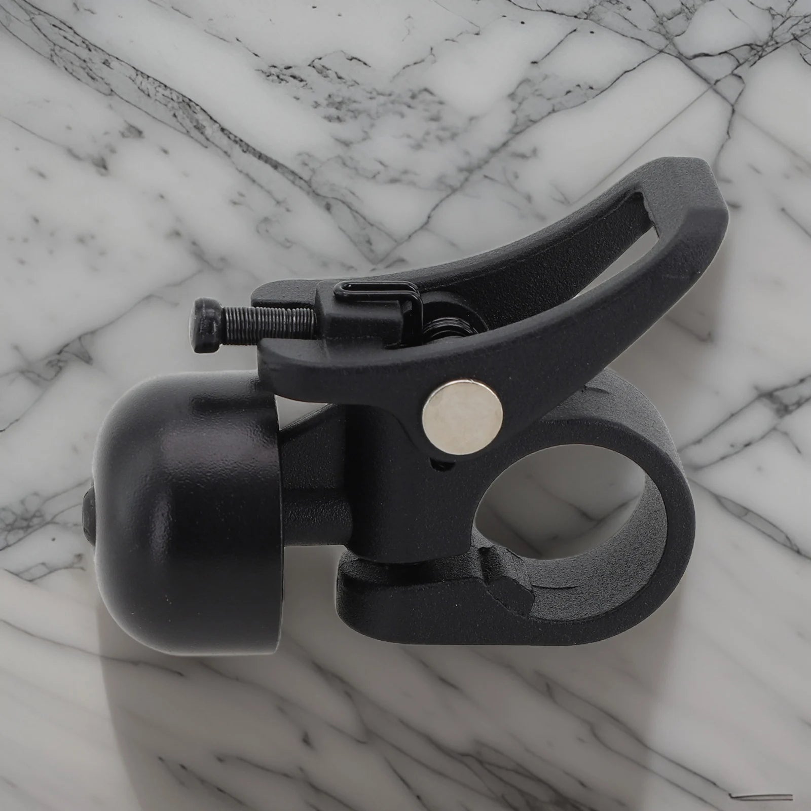 MEROCA Black Stainless Steel Electric Scooter Bell – Lightweight, Loud Alarm for Xiaomi 1S/PRO & M365 - Image 4