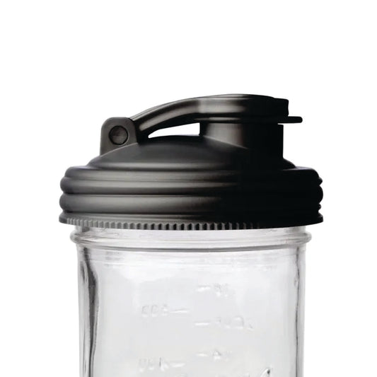 EcoJarz - Classic Stainless Drinking Jar Lid - Wide Mouth