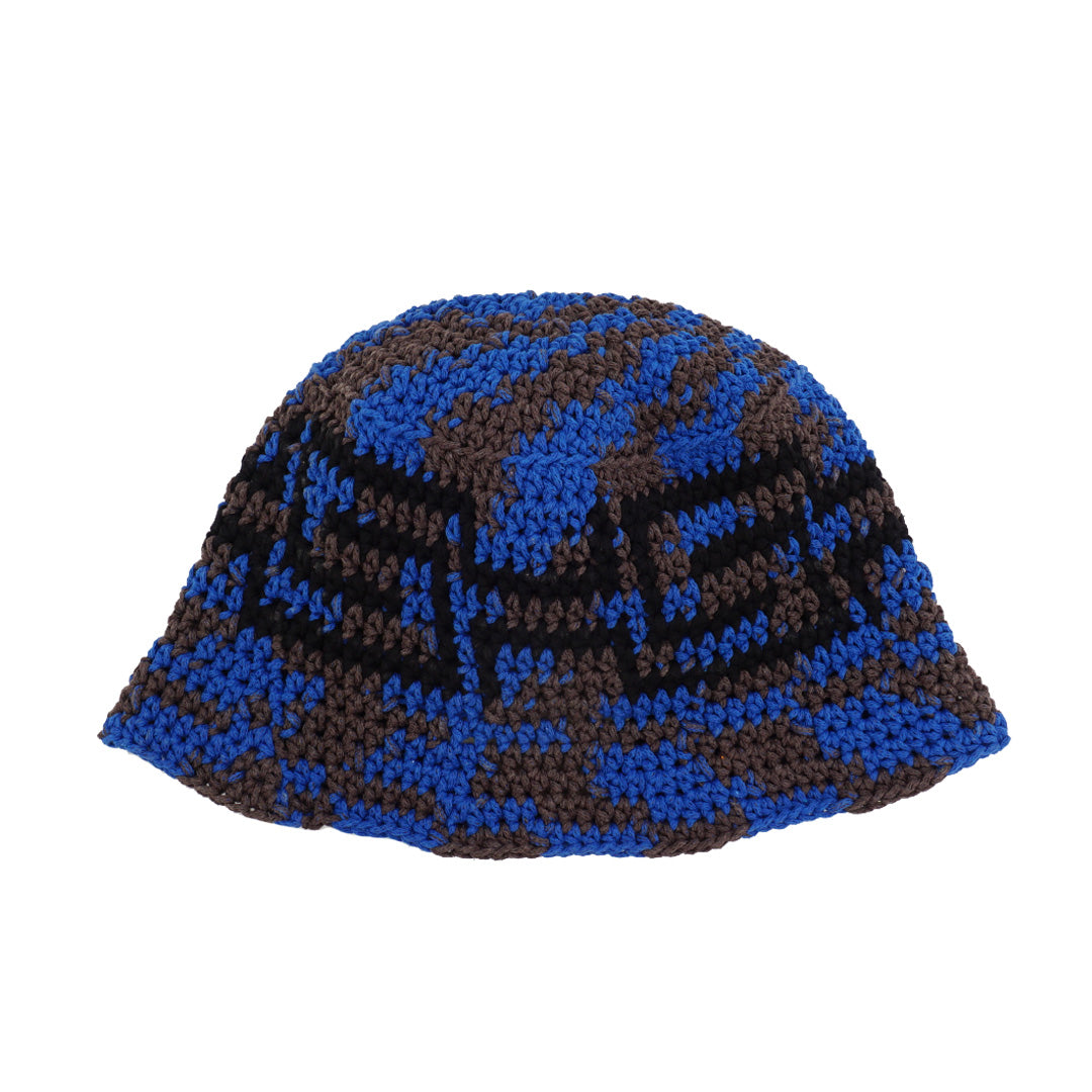 Sexhippies - Crocheted Bucket Hat - Royal/Brown – alterior