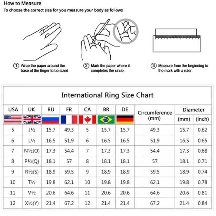Ring Size Chart