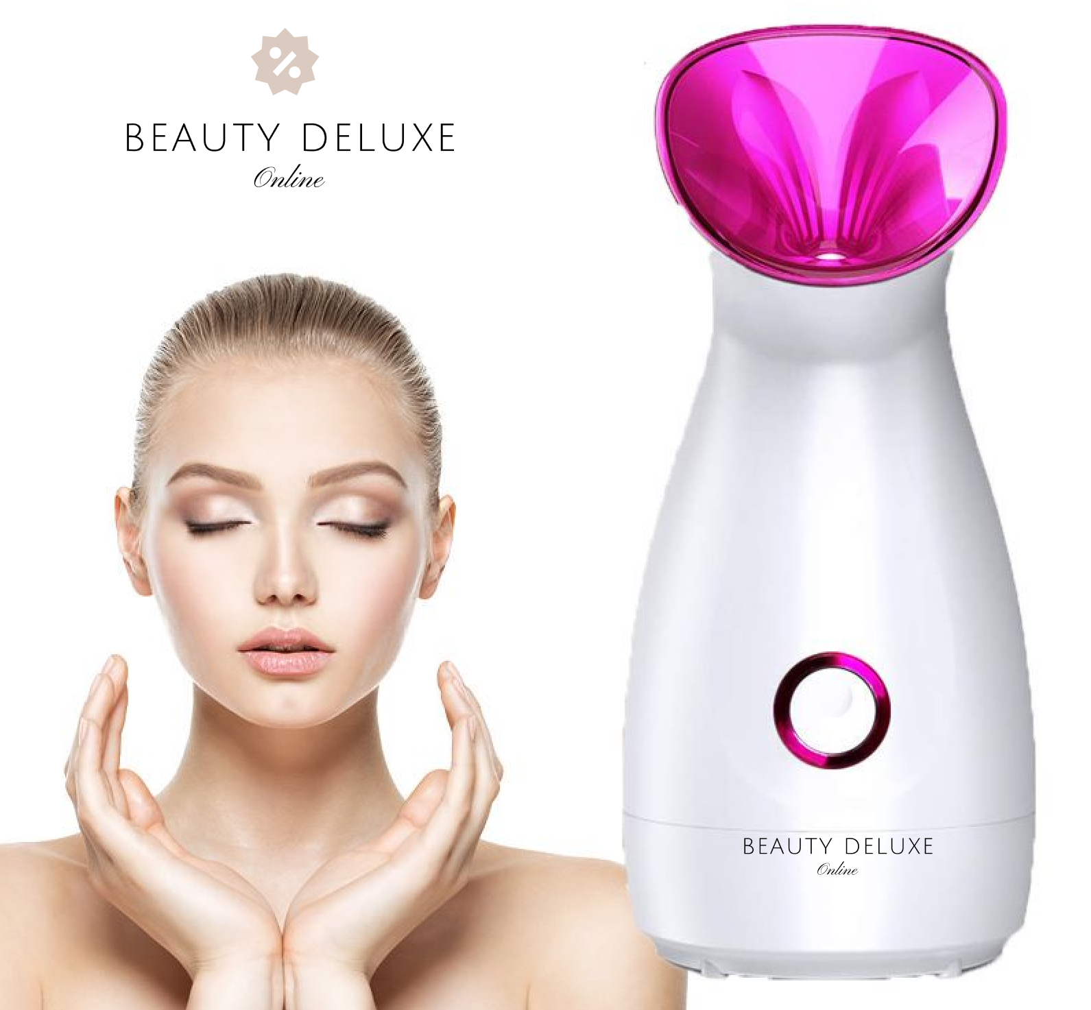 Beauty Deluxe™ Nano Ionic Face Steamer for Home