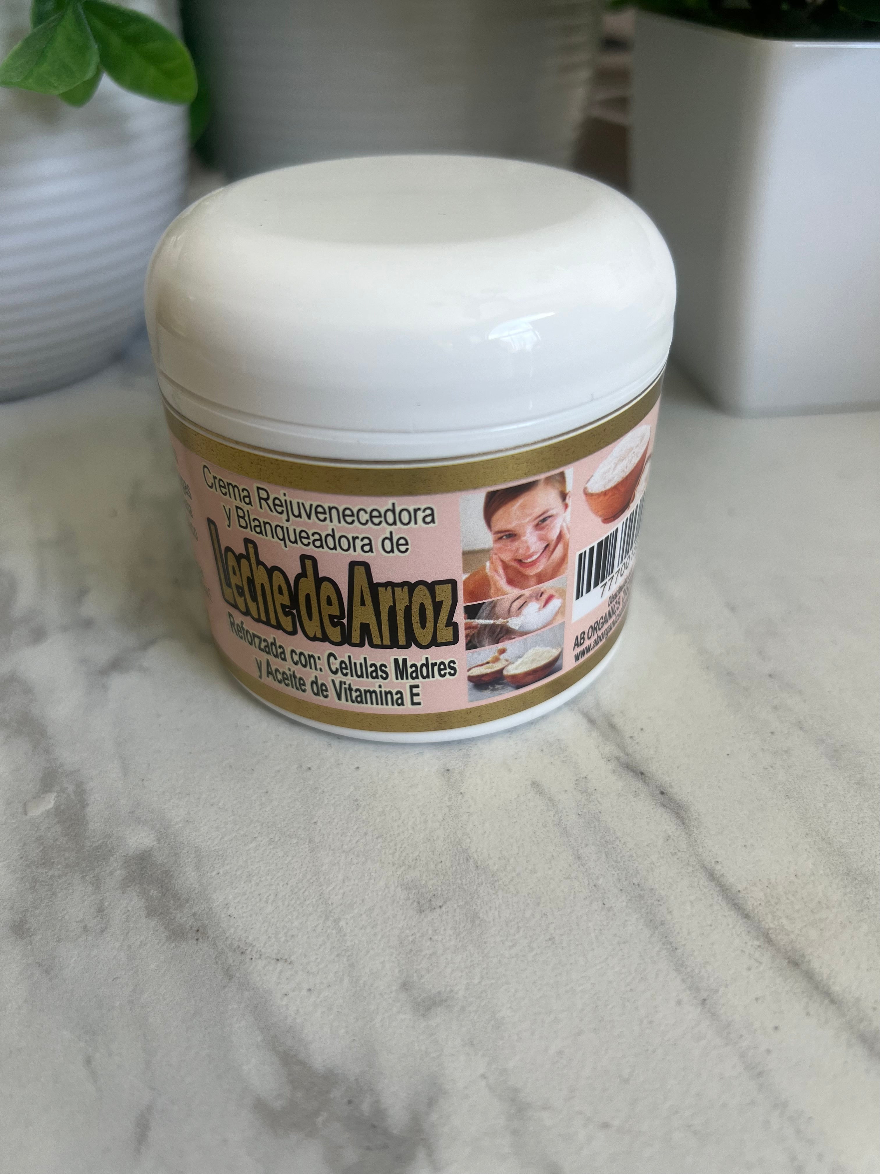 CREMA REJUVENECEDORA Y BLANQUEADORA DE LECHE DE ARROZ