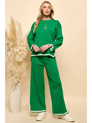 Green Pants Set - Details Boutique Shop