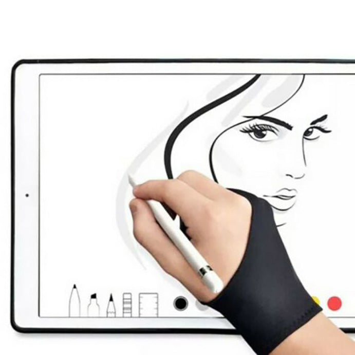 Zwei-Finger Künstler-Handschuh | Grafik Tablet Leichttisch Pen-Display iPad Pro
