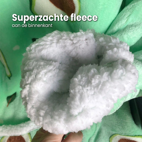 Superzachte fleece aan de binnenkant