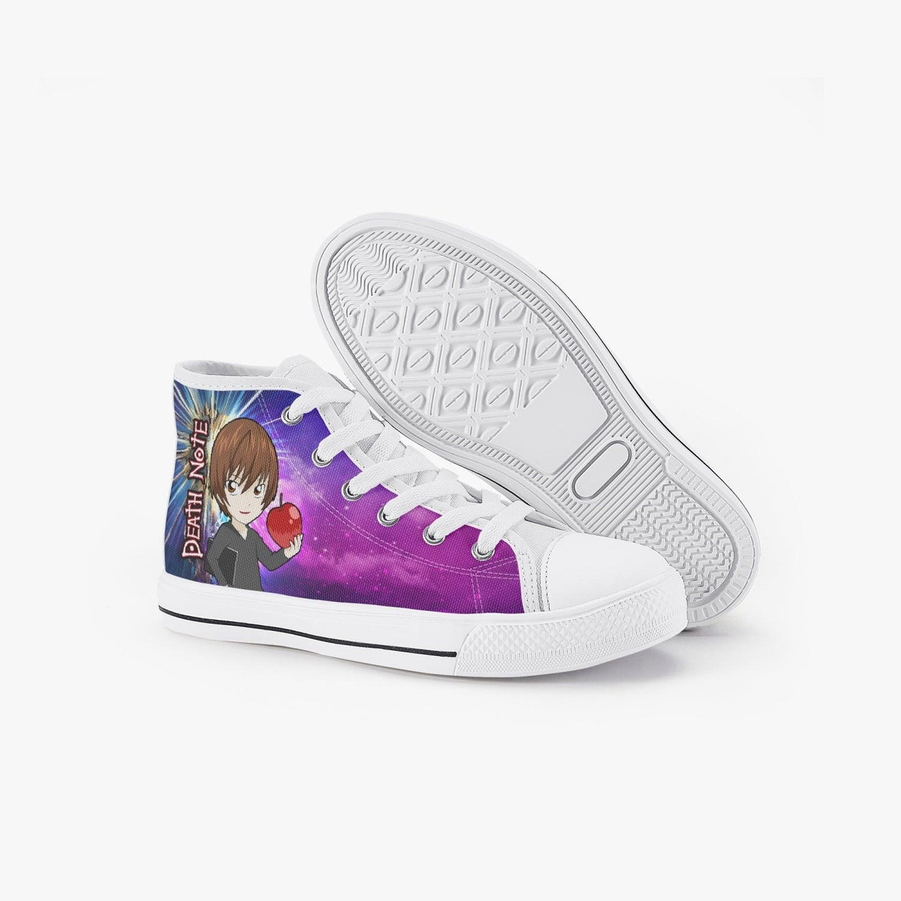 Give Your Child a Stylish Edge with Death Note Purple Kids A-Star High  Sneakers – Ayuko