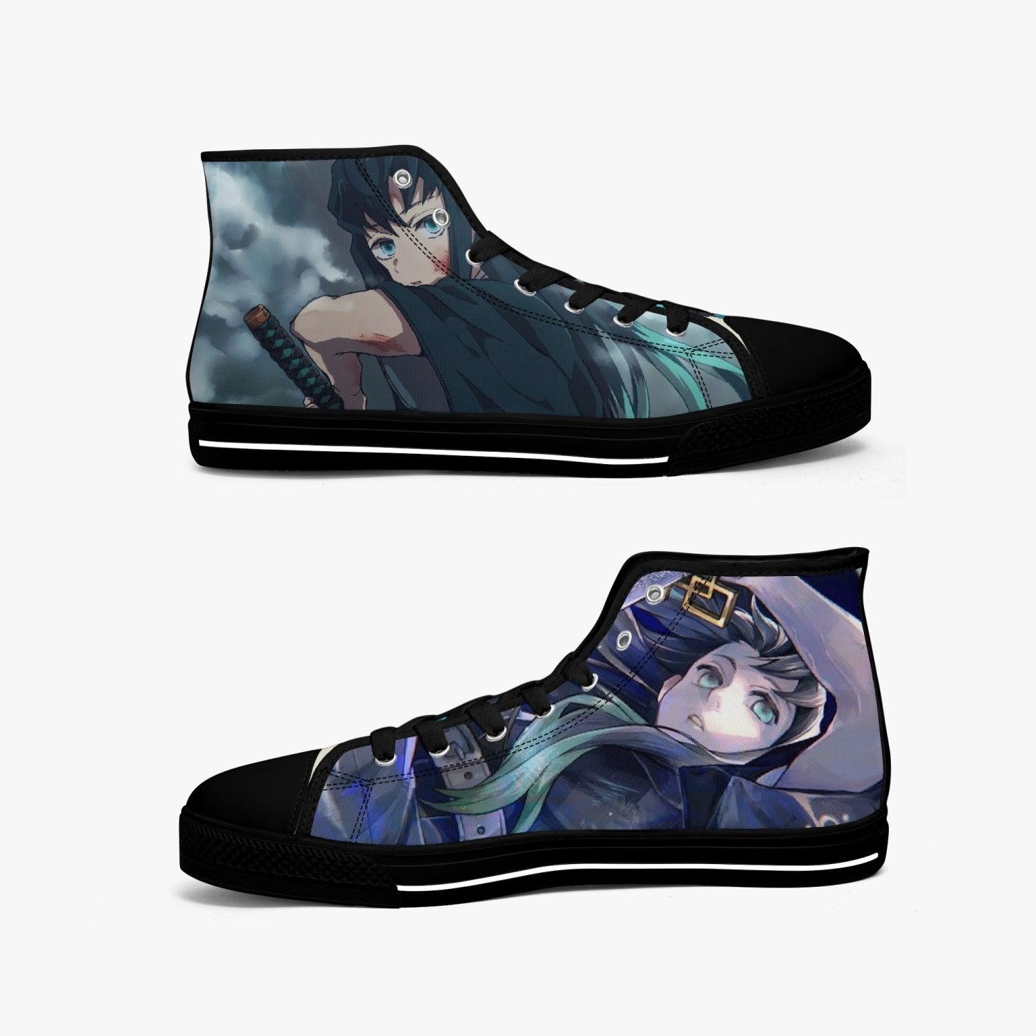 Demon Slayer Muichiro Tokito Custom Anime Skate Shoes