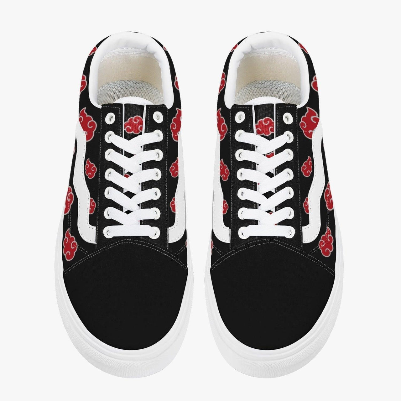 Naruto Akatsuki Low Top Skate Shoes - Red/Black - Inspired By Vans – Ayuko