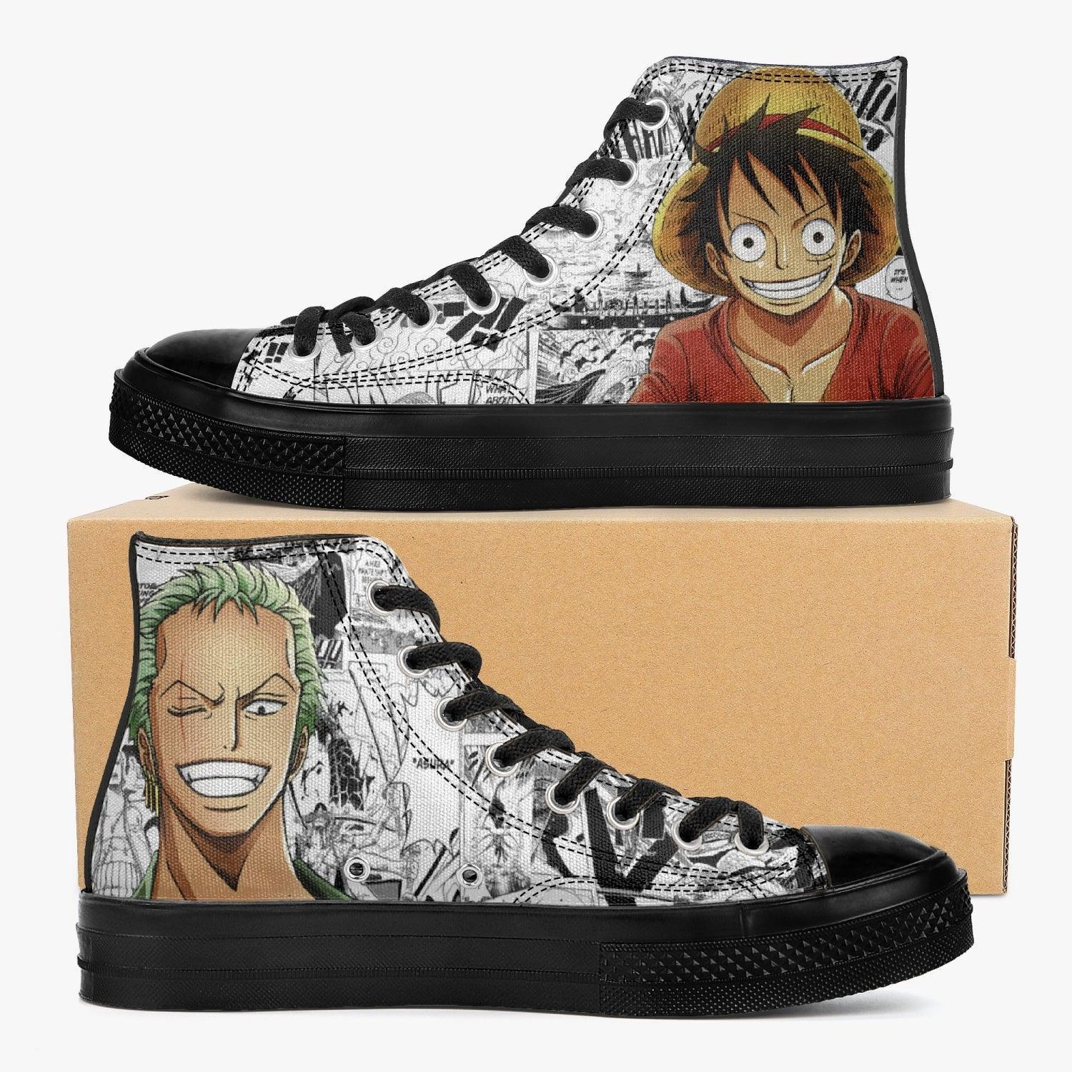 Cool Roronoa Zoro Custom One Piece Anime For Fans Green Air Force Shoes