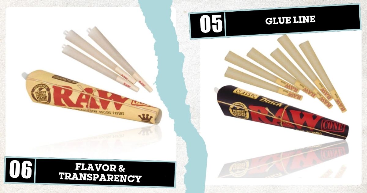 Glue Line and Flavor & Transparency