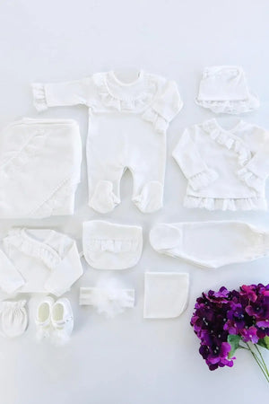 Lace Newborn Coming Home Set (11 pcs) - THA Dressing
