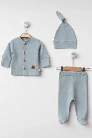 Jasper Baby Blue Clothes Set - 3 Pcs - THA Dressing