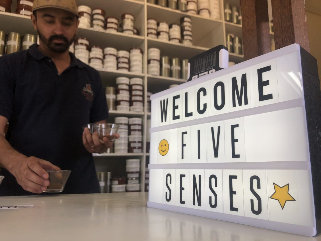 Brazilian Hospitality – about to get our slurp on! This cupping was in search of some micro-lots to slot into our Limited Release program.