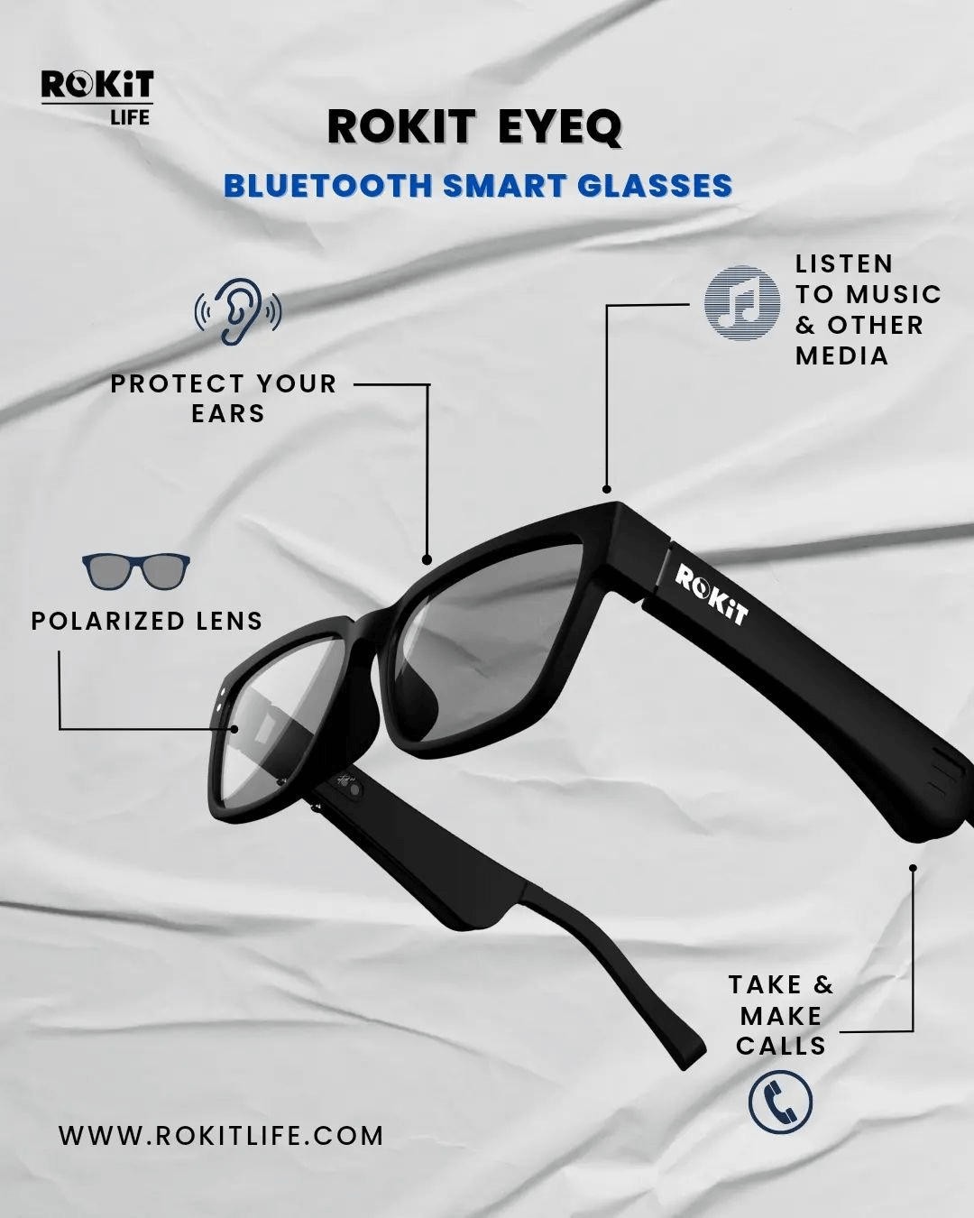 ROKiT Solos 2 Smart Audio Glasses