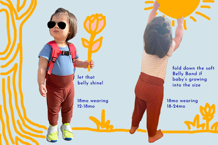 toddler yoga pants fit chart