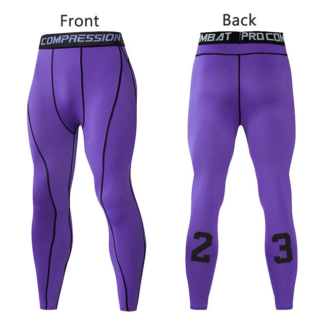 nike purple compression pants