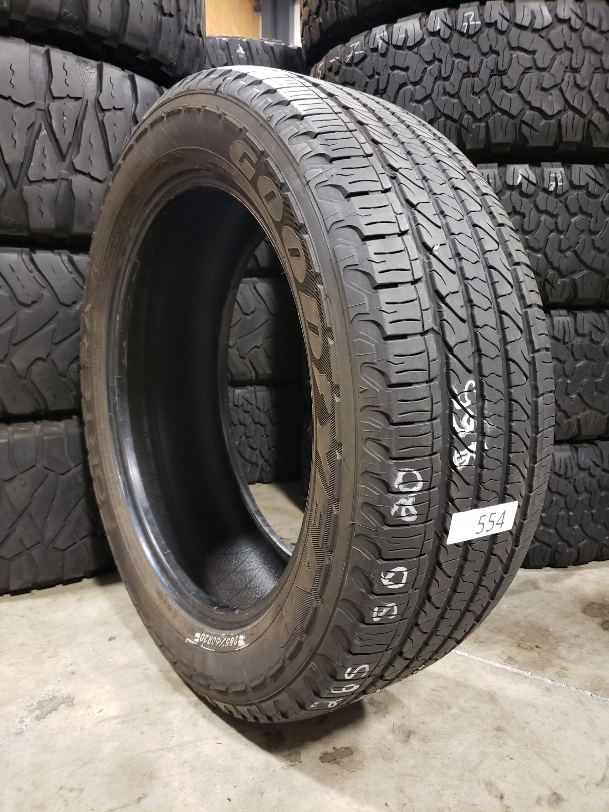 SINGLE 245/50R20 Goodyear Fortera HL 107 T SL - Used Tires – High Tread  Used Tires