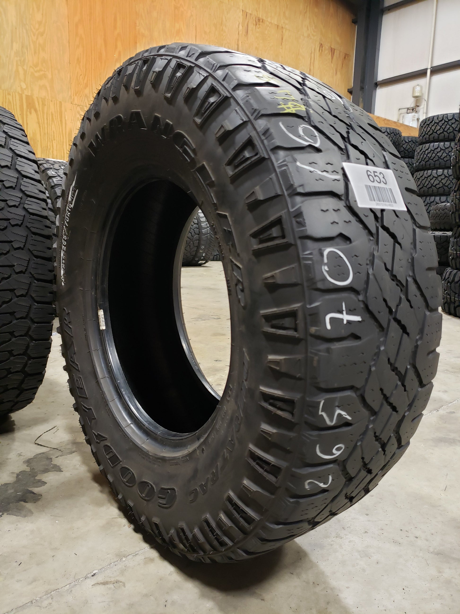 SINGLE 265/70R16 Goodyear Wrangler Duratrac 112 S SL - Used Tires – High  Tread Used Tires