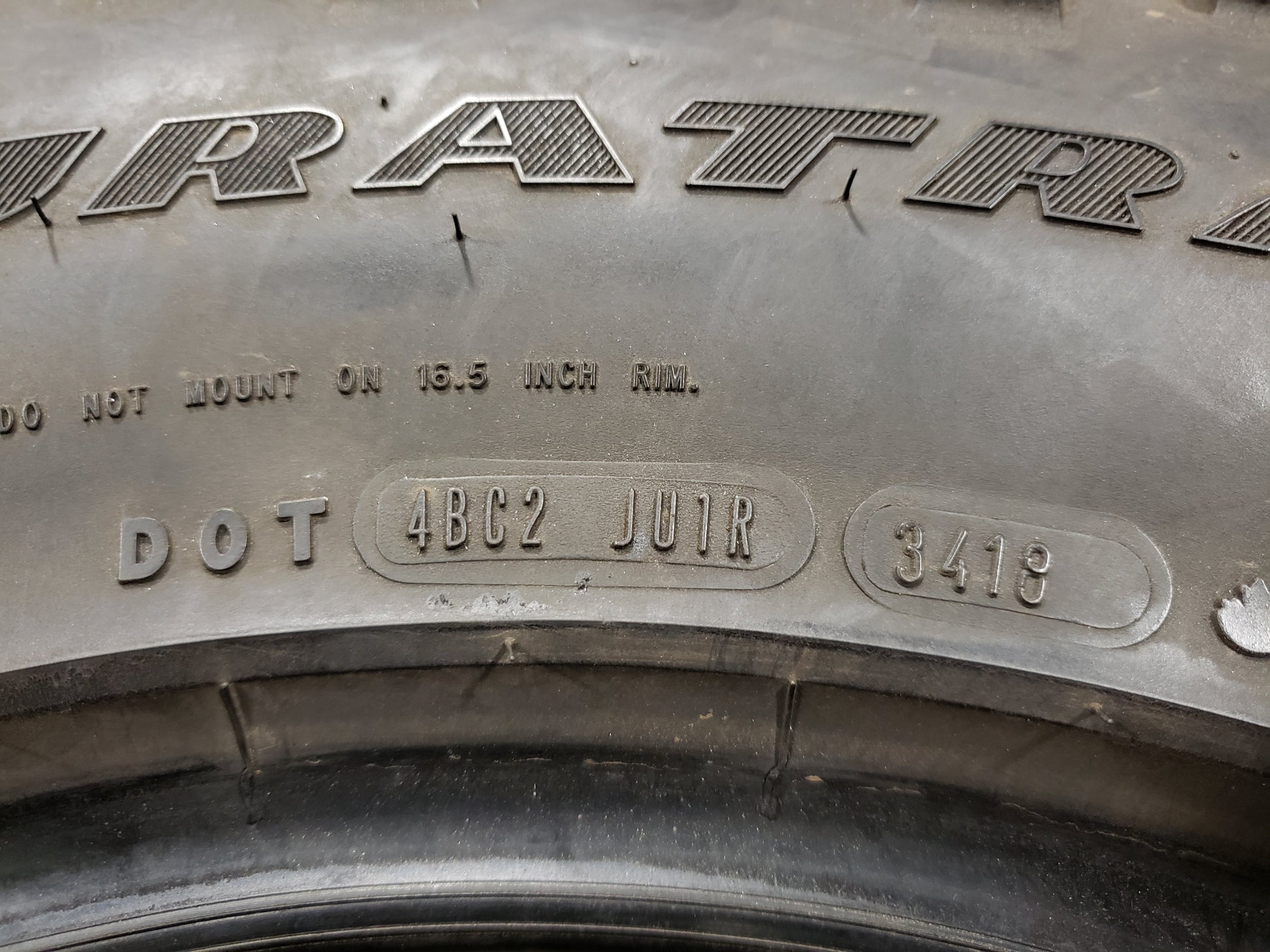 SINGLE 265/70R16 Goodyear Wrangler Duratrac 112 S SL - Used Tires – High  Tread Used Tires