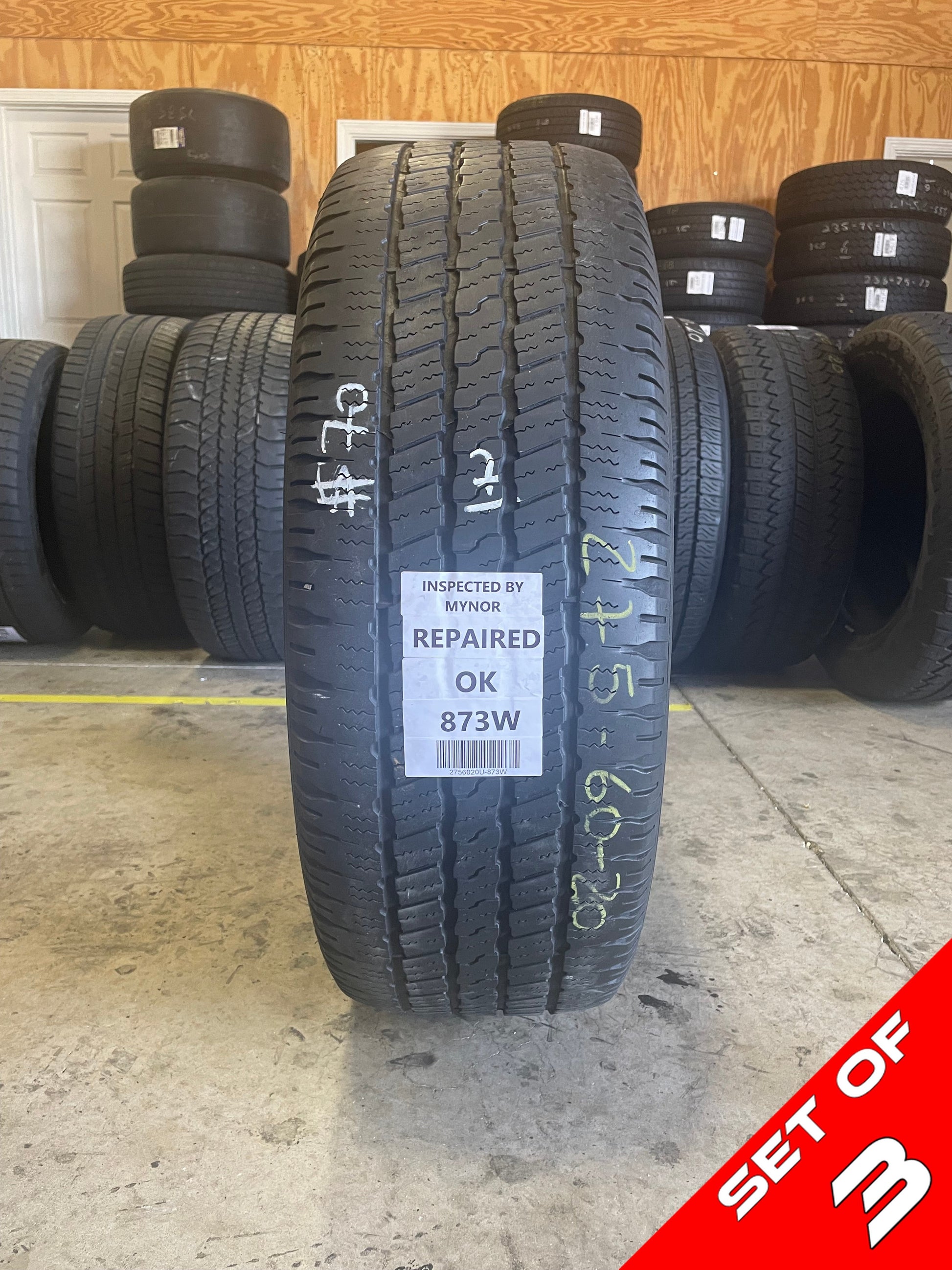 SET OF 3 275/60R20 Goodyear Wrangler SR-A 114 S SL - Used Tires – High  Tread Used Tires