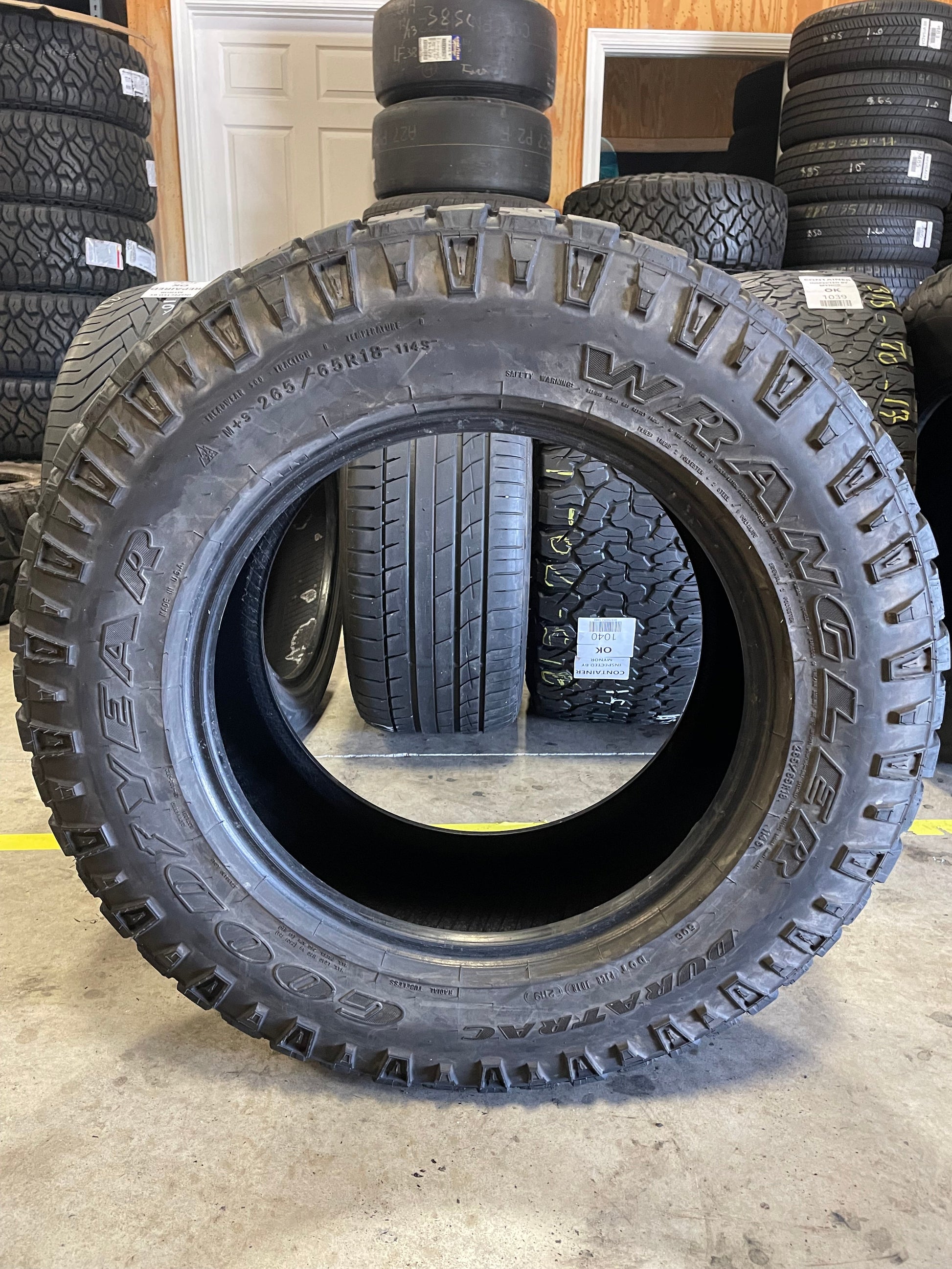 SET OF 2 265/65R18 Goodyear Wrangler duratrac 114 S SL - Used Tires – High  Tread Used Tires